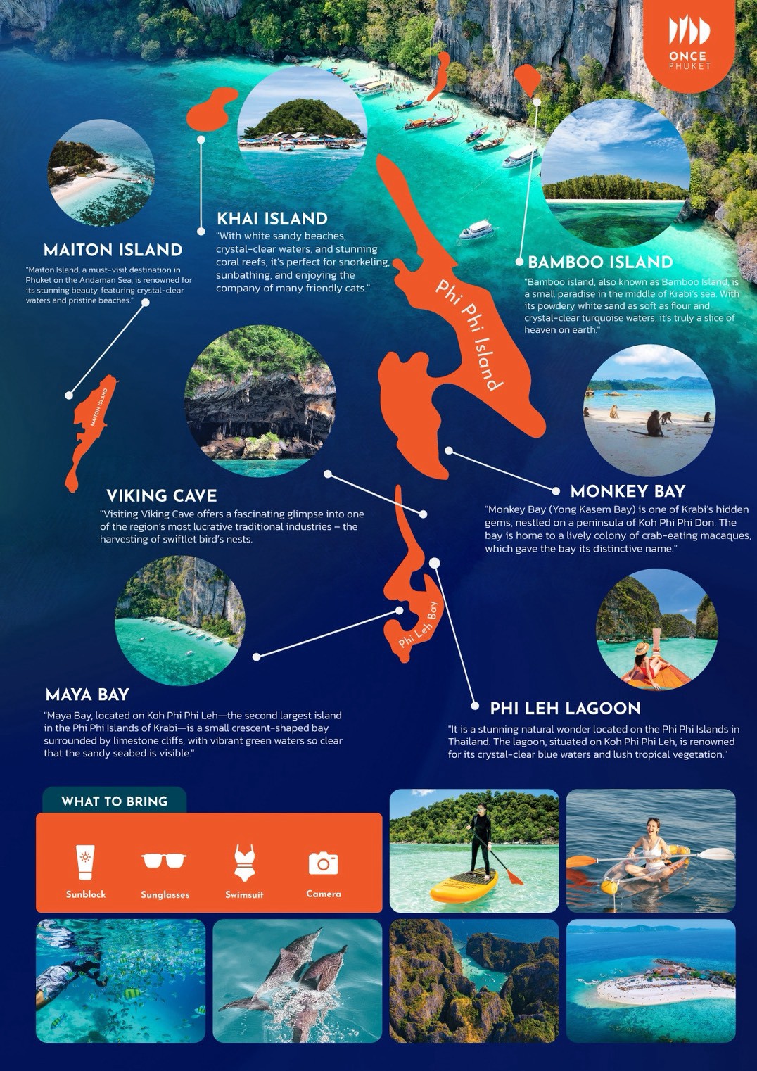   Phi Phi 5 Islands Day Tour from Phuket | Once Yachting