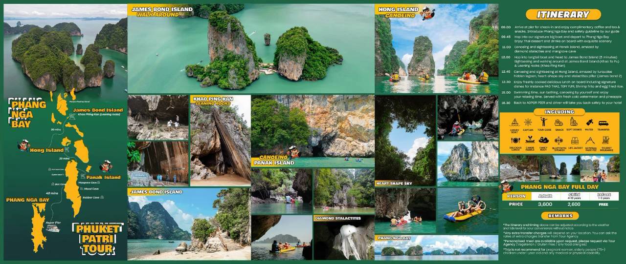 4 in 1 Canoeing Phang Nga Bay & James Bond by Acthethic Cruise