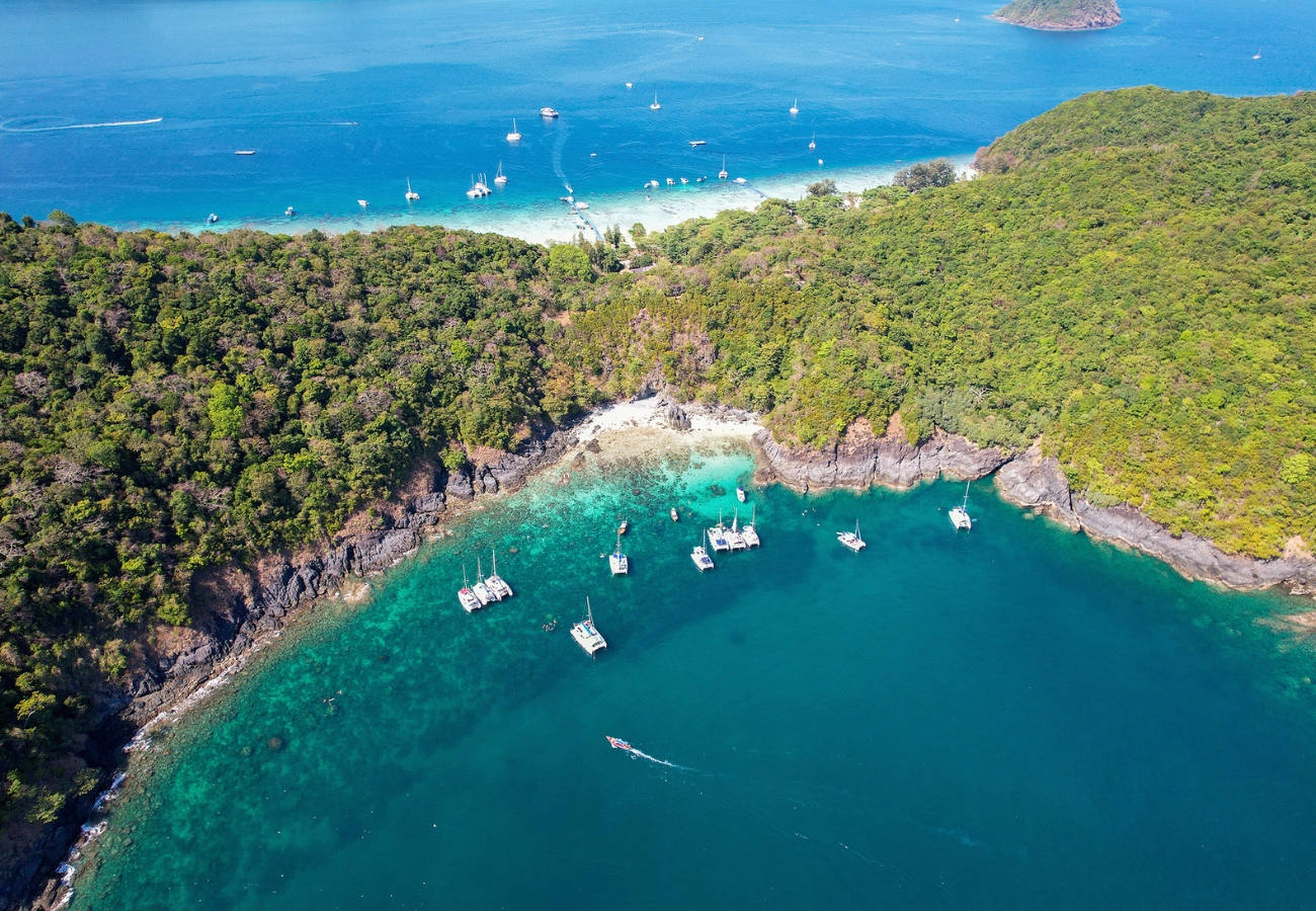 Coral + Racha Island Day trip by Yacht from Phuket