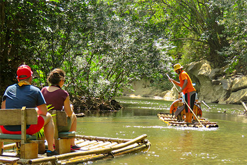 Bamboo Rafting at Khao Sok National Park