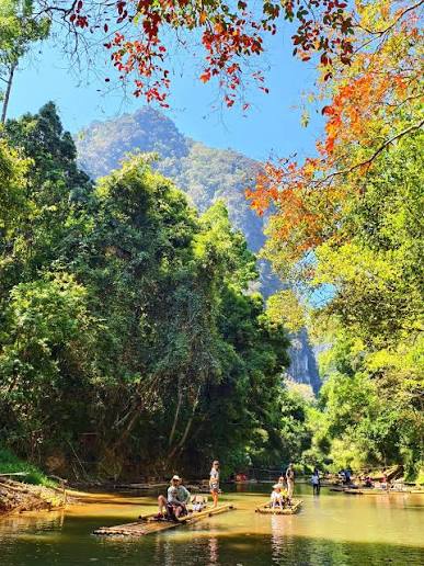 Bamboo Rafting at Khao Sok National Park