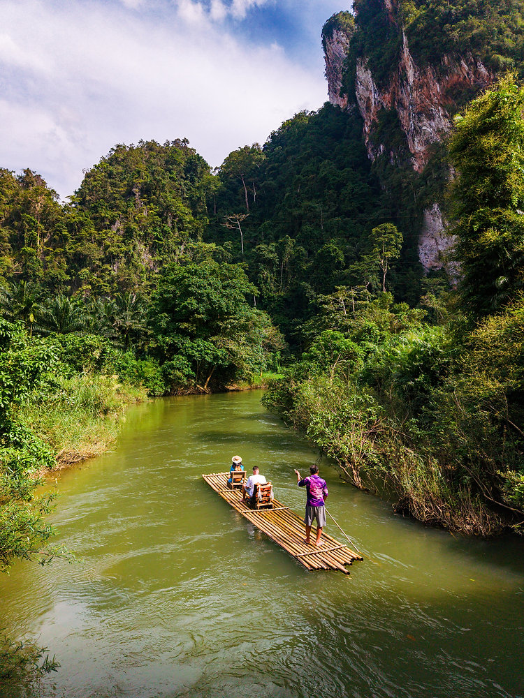 Bamboo Rafting at Khao Sok National Park